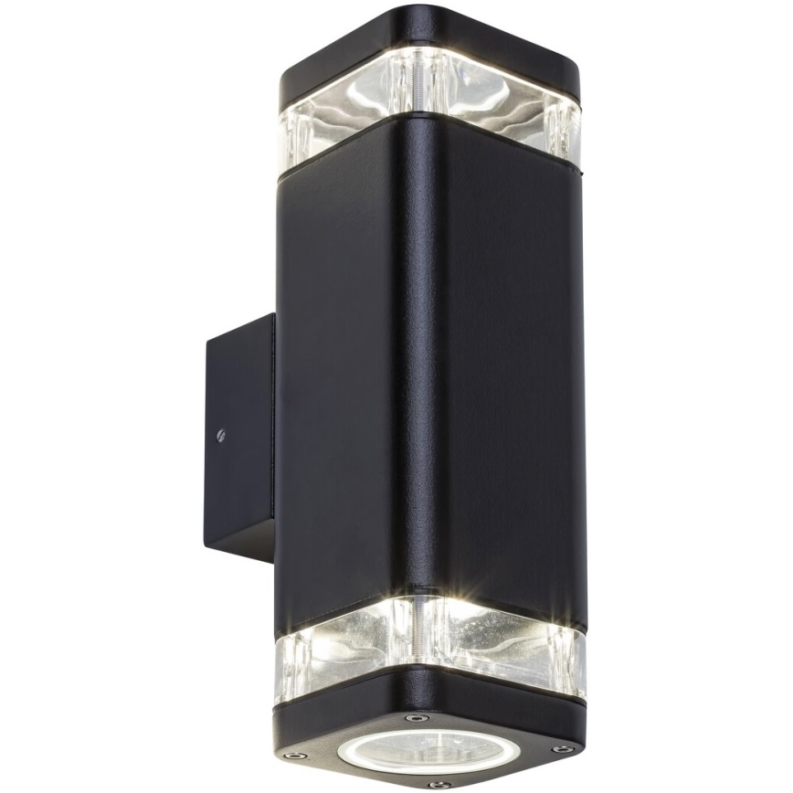 Rabalux - Utomhus Väggbelysning 2xGU10/25W/230V IP44 svart