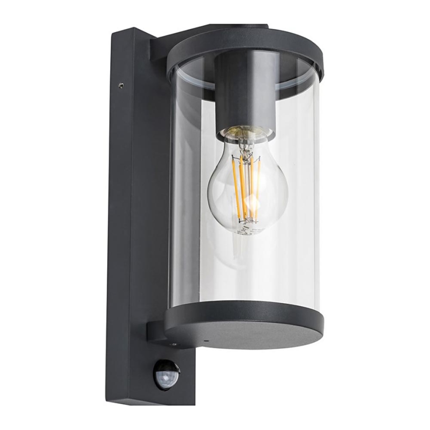 Rabalux – Utomhus Väggbelysning med sensor 1×E27/60W/230V IP44