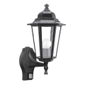 Rabalux - Utomhus vägglampa med sensor 1xE27/60W/230V