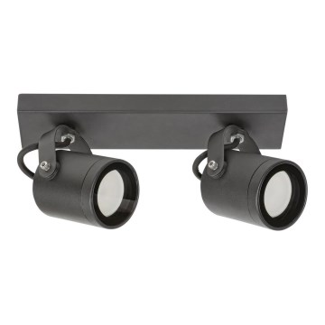 Rabalux - Utomhus Väggspotlight 2xGU10/35W/230V IP44