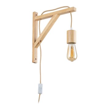 Rabalux - Vägglampa 1xE27/60W/230V bok