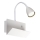 Rabalux - Vägglampa med hylla och USB port 1xGU10/25W/230V vit