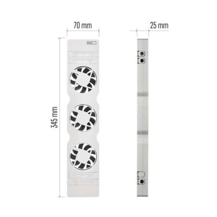 Radiatorfläktar 5/230V vit