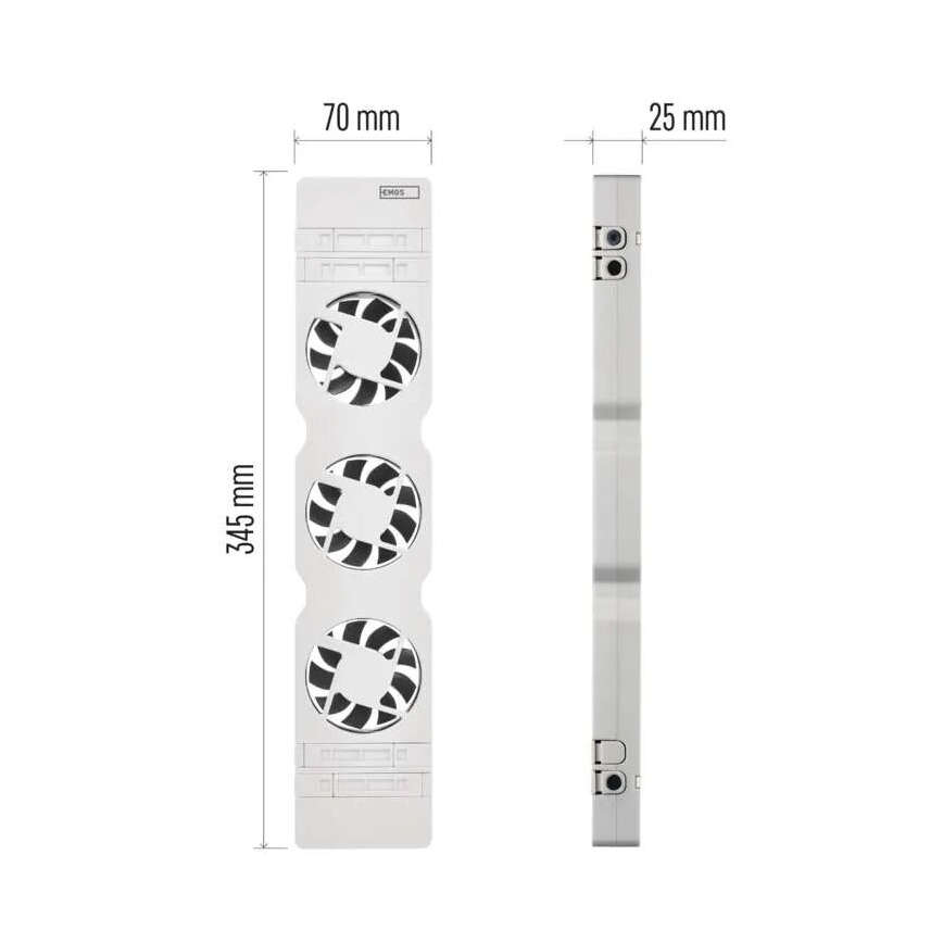 Radiatorfläktar 5/230V vit