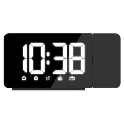 Radio väckarklocka med LED display och projektor 1xCR2032/5V