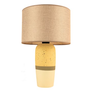 RAMZES bordlampa 1xE27/40W/230V beige/gul
