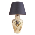 RAMZES Bordlampe 1xE27/40W/230V blå/beige