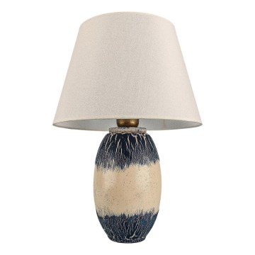 RAMZES Bordslampa 1xE27/40W/230V beige/blå