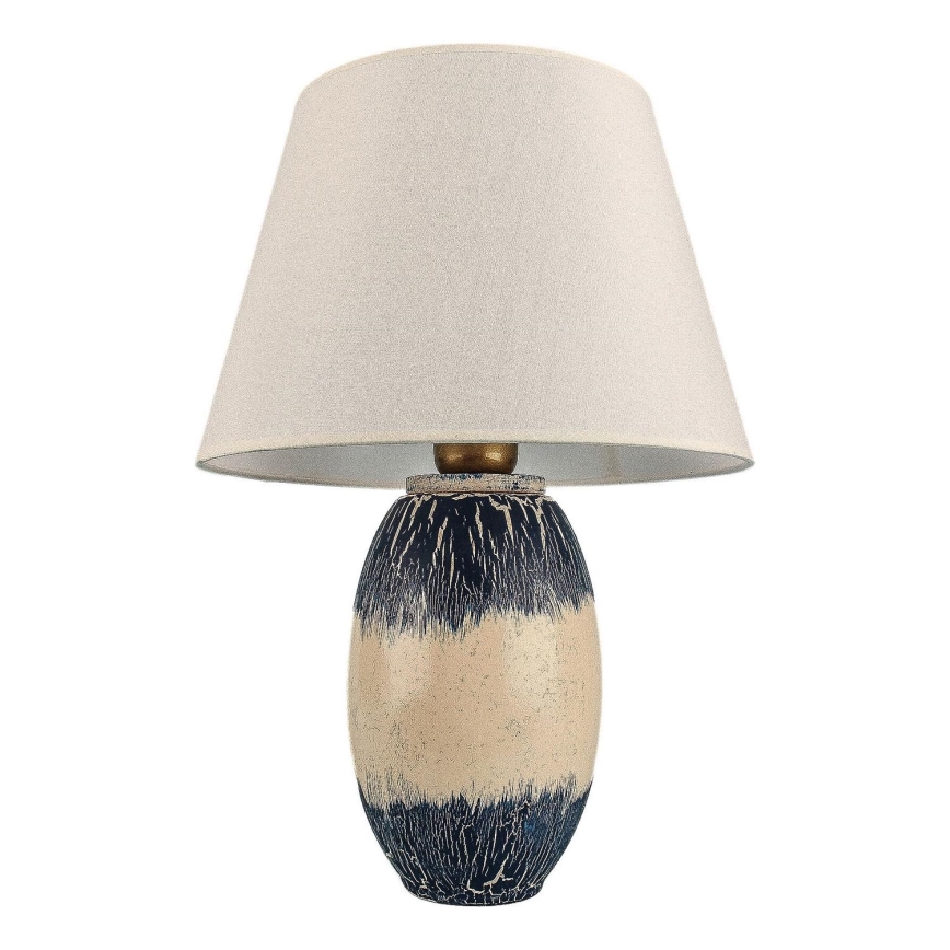 RAMZES Bordslampa 1xE27/40W/230V beige/blå