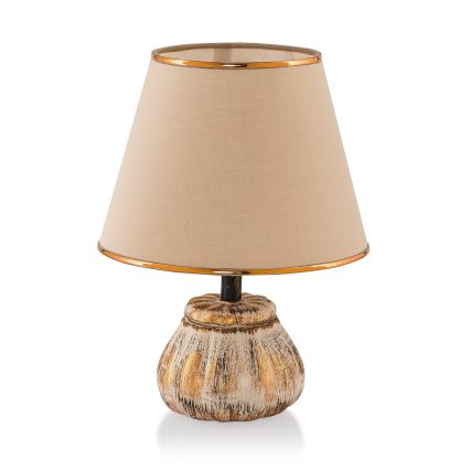 RAMZES bordslampa 1xE27/40W/230V crème/guld