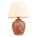 RAMZES Bordslampa 1xE27/40W/230V kräm/röd