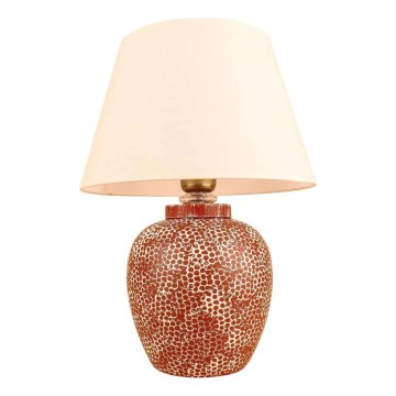 RAMZES Bordslampa 1xE27/40W/230V kräm/röd