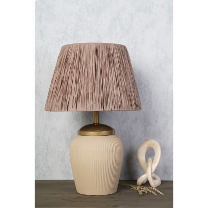 RAMZES bordslampa 1xE27/40W/230V krämfärgad/brun