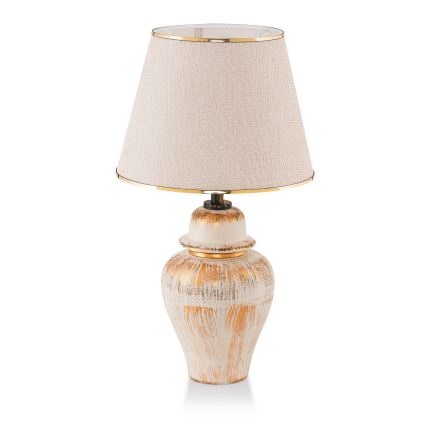 RAMZES Bordslampa 1xE27/40W/230V krämfärgad/guld