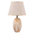 RAMZES Bordslampa 1xE27/40W/230V krämfärgad/guld