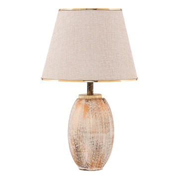 RAMZES Bordslampa 1xE27/40W/230V krämfärgad/guld