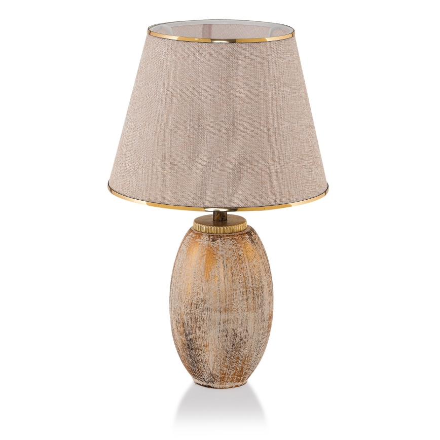 RAMZES Bordslampa 1xE27/40W/230V krämfärgad/guld