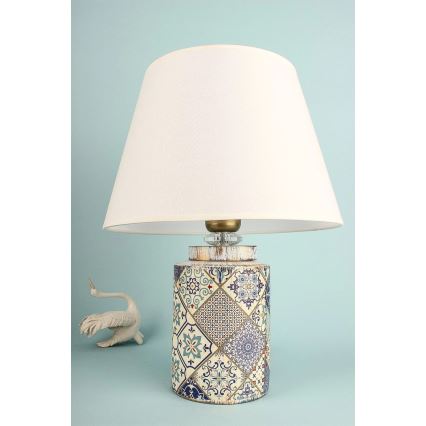 RAMZES bordslampa 1xE27/40W/230V vit/grå