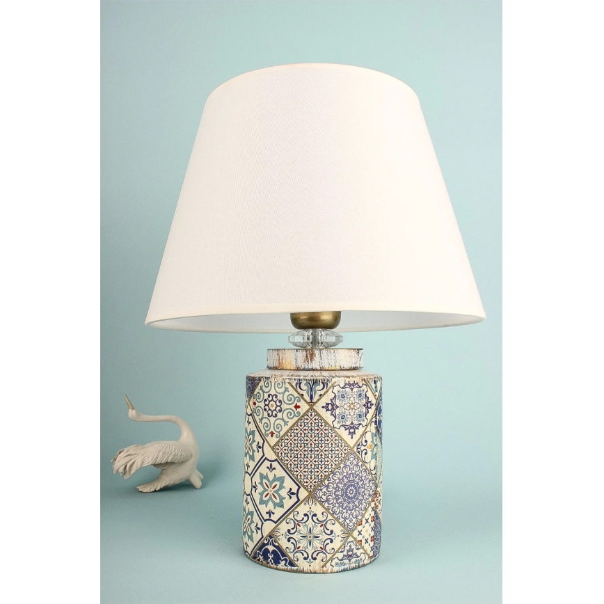 RAMZES bordslampa 1xE27/40W/230V vit/grå