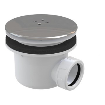 Ravak X01314 - Vattenlås för duschbricka Ø 11,6 cm, blank krom