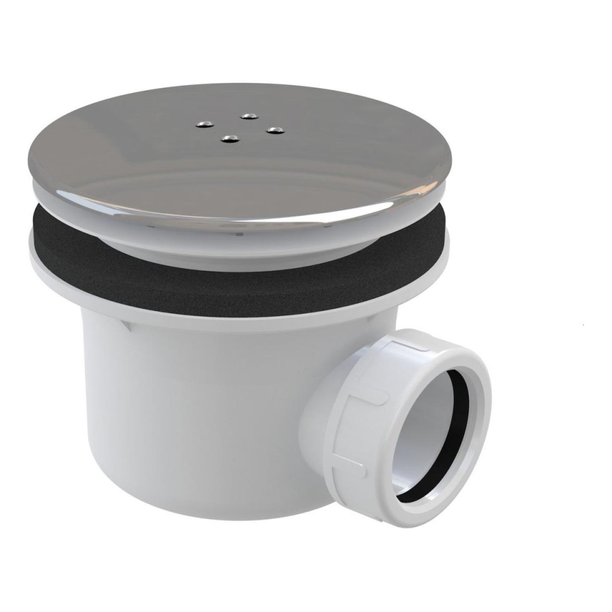 Ravak X01314 - Vattenlås för duschbricka Ø 11,6 cm, blank krom