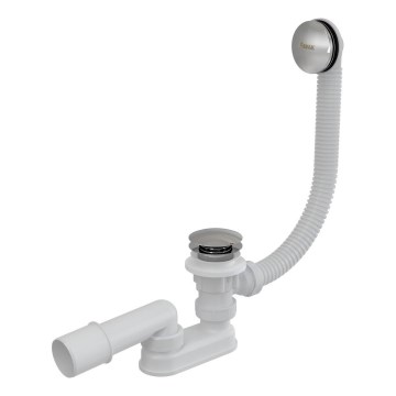 Ravak X01377 - Dränerings- och överfyllnadssats för badkar i blank krom