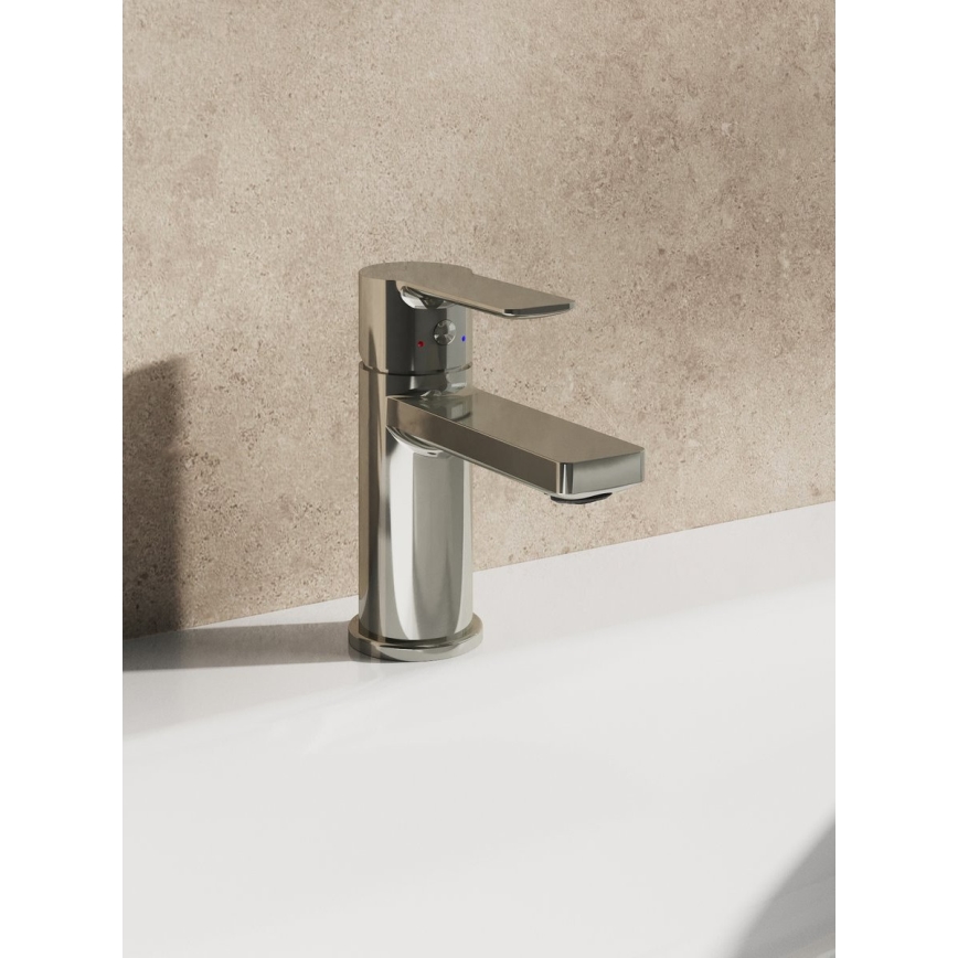 Ravak X070482 - Tvättställsblandare SOLAR 13,5 cm, blank krom