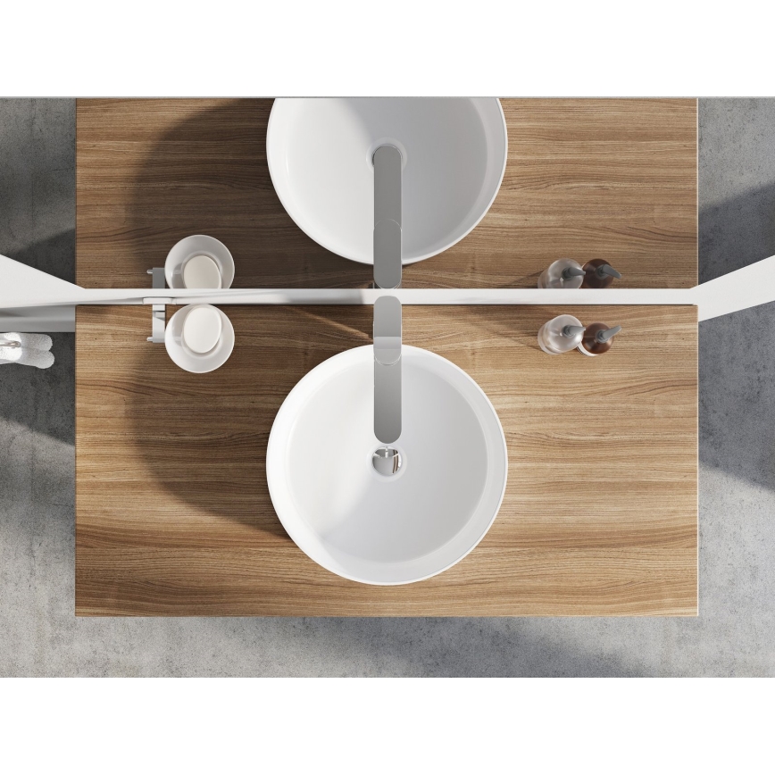 Ravak XJX01140001 - Handfat för bänkskiva UNI Ø 40 cm keramik/vit