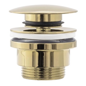 REA-A2360 - Tvättställsventil CLICK-CLACK Ø 6,4 cm, guld
