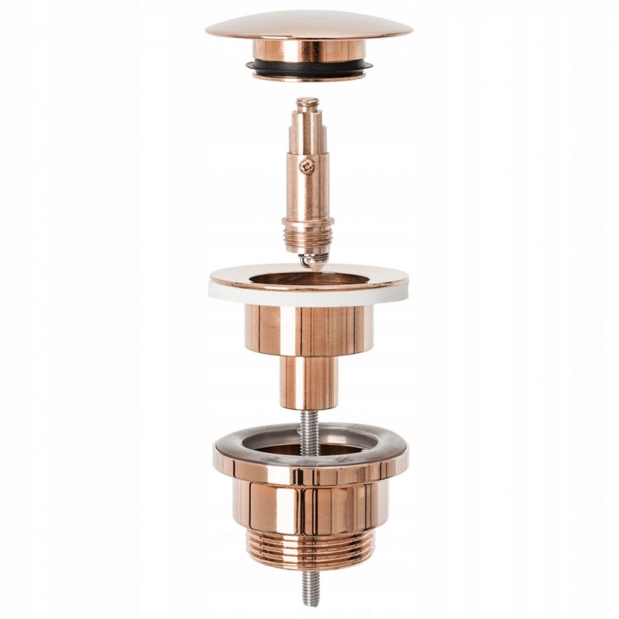 REA-A533A - Tvättställsbottenventil CLICK-CLACK Ø 6,4 cm roséguld