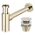 REA-A5692 - Vattenlås för handfat med CLICK-CLACK-bottenventil, Ø 6,4 cm, guldig