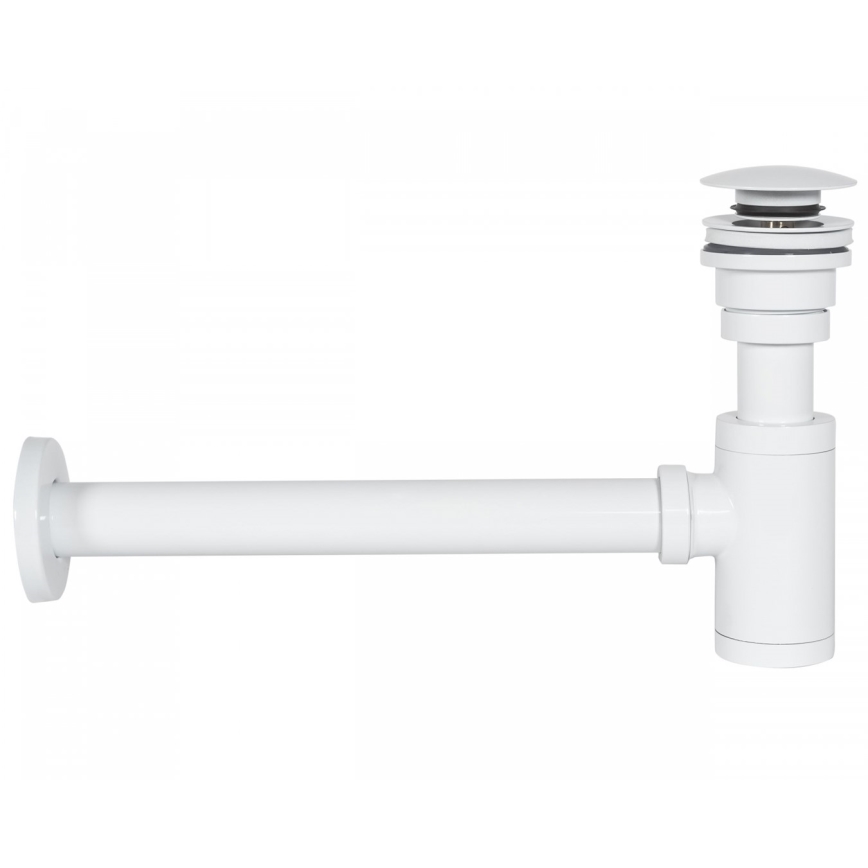 REA-A6952 - Tvättställssifon med CLICK-CLACK-bottenventil Ø 6,4 cm, vit