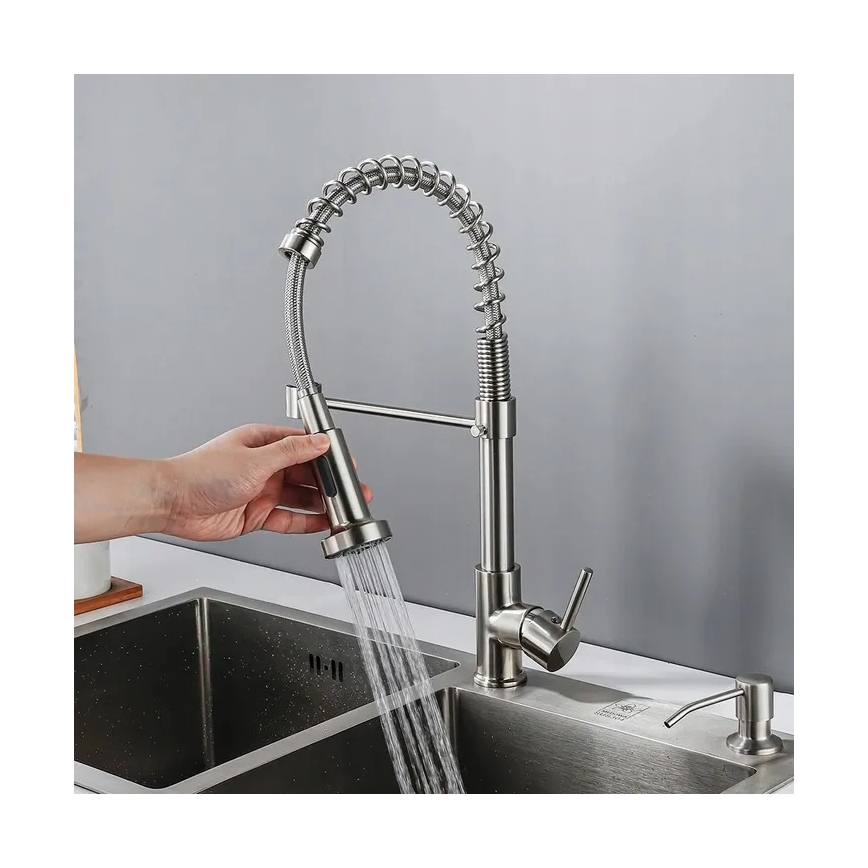 REA-B0417 - Köksblandare COLIN med utdragbar handdusch, 42,5 cm, nickel