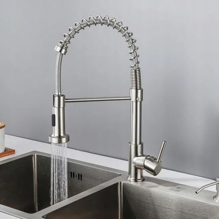 REA-B0417 - Köksblandare COLIN med utdragbar handdusch, 42,5 cm, nickel