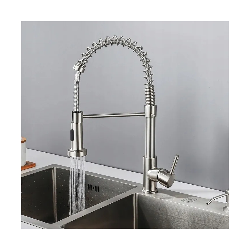 REA-B0417 - Köksblandare COLIN med utdragbar handdusch, 42,5 cm, nickel