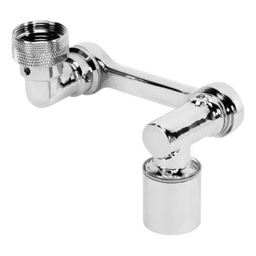 REA-B0660 - Svängbar adapter för tvättställsblandare, blank krom