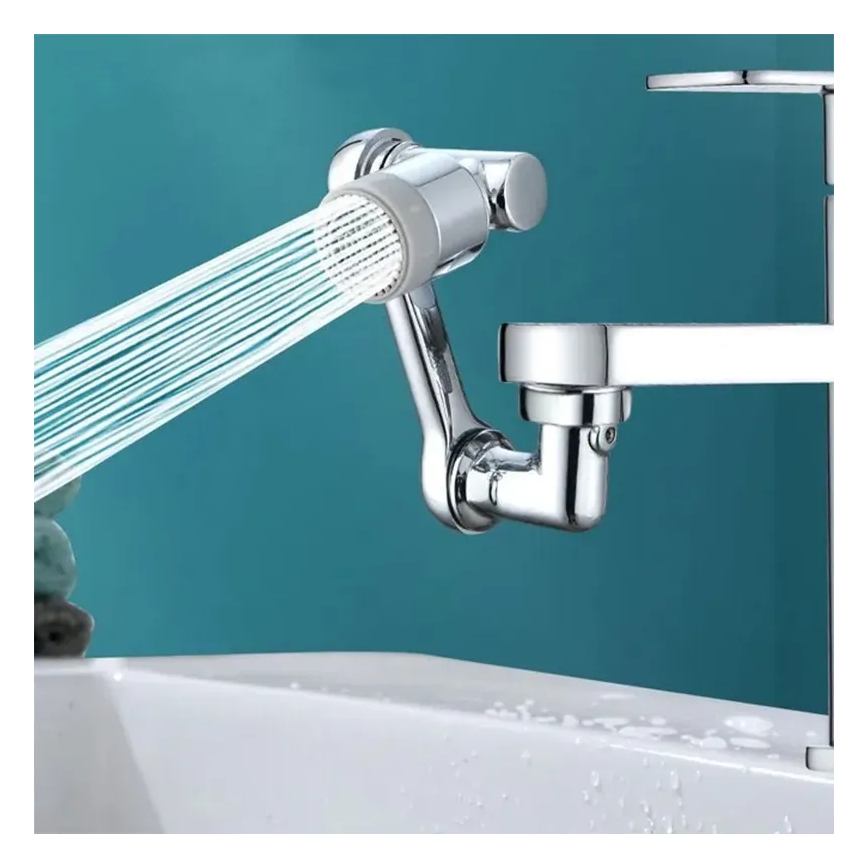 REA-B0660 - Svängbar adapter för tvättställsblandare, blank krom