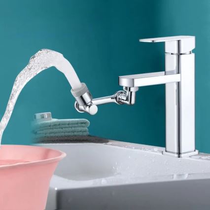 REA-B0660 - Svängbar adapter för tvättställsblandare, blank krom