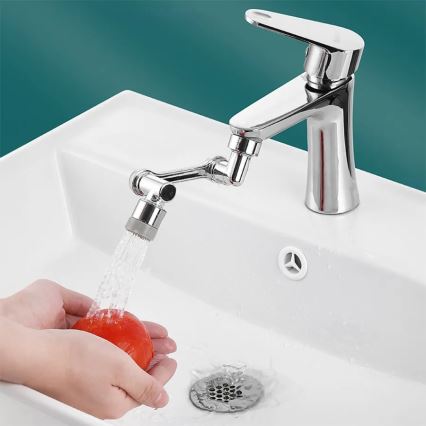 REA-B0660 - Svängbar adapter för tvättställsblandare, blank krom