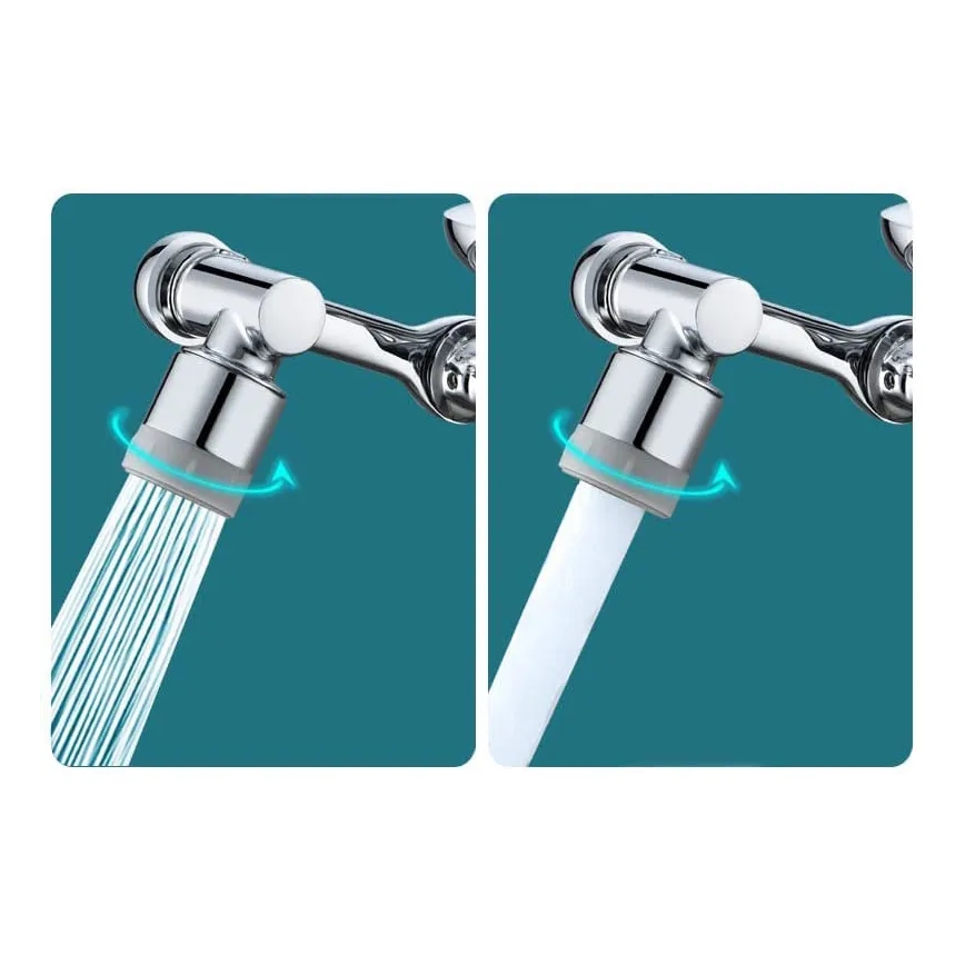 REA-B0660 - Svängbar adapter för tvättställsblandare, blank krom