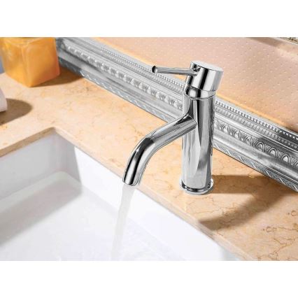 REA-B4101 - Tvättställsblandare LUNGO 16,5 cm, polerad krom