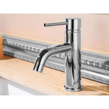 REA-B4101 - Tvättställsblandare LUNGO 16,5 cm, polerad krom