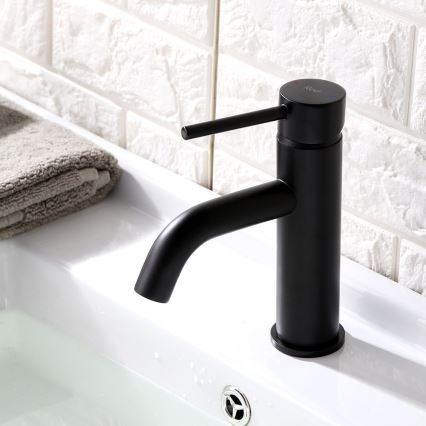 REA-B4102 - Tvättställsblandare LUNGO 16,5 cm svart