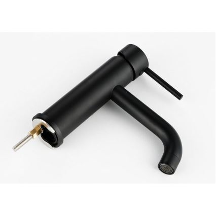 REA-B4102 - Tvättställsblandare LUNGO 16,5 cm svart