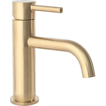 REA-B4527 - Tvättställsblandare LUNGO 16,5 cm borstad guld