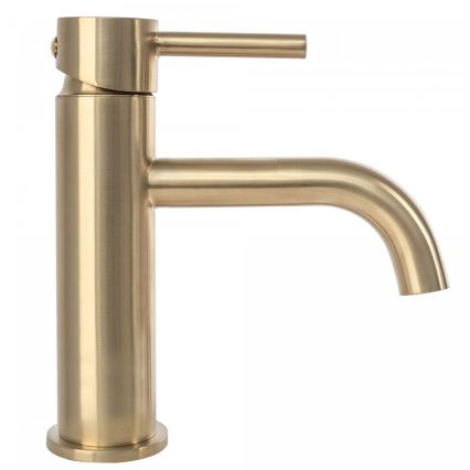 REA-B4527 - Tvättställsblandare LUNGO 16,5 cm borstad guld