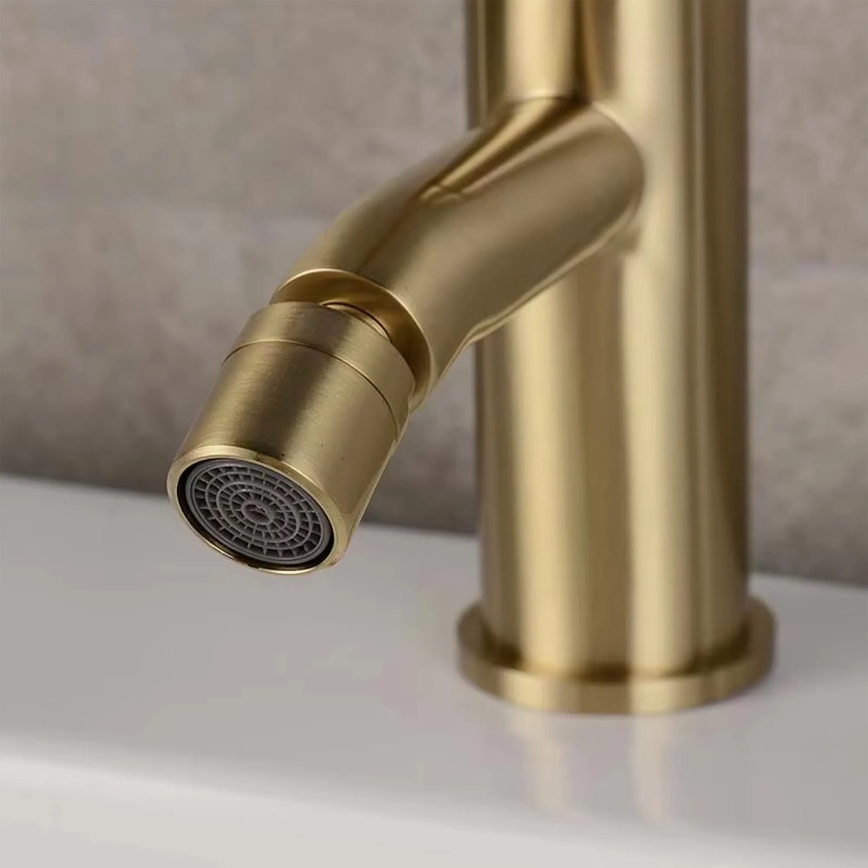 REA-B4702 - Bidéblandare LUNGO 17 cm, borstad guld