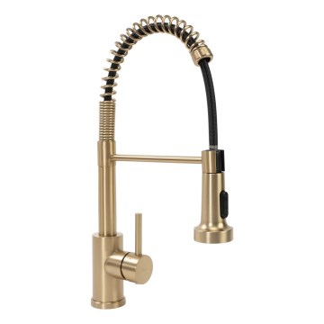 REA-B4821 - Köksblandare COLIN med utdragbar handdusch, 42,5 cm, borstad guld