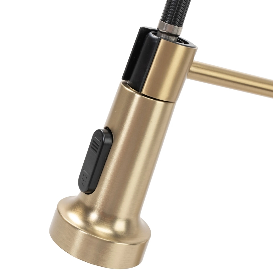 REA-B4821 - Köksblandare COLIN med utdragbar handdusch, 42,5 cm, borstad guld