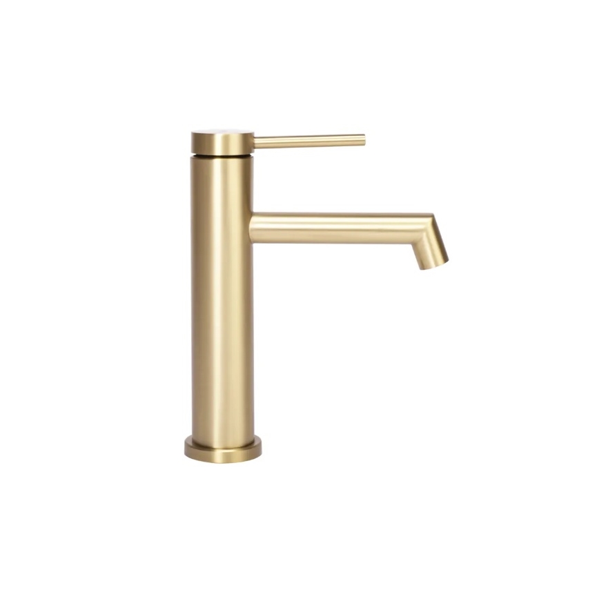 REA-B5316 - Tvättställsblandare FOSS 20,5 cm borstad guld